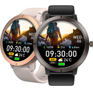 DM76 AMOLED Smartwatch 5ATM Waterproof Built-in GPS & Multi-Sport Tracking