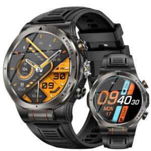 KT91 Smart Watch | Optical Reaction Scroll Wheel, 1.43" Display, 3ATM Waterproof & Flashlight