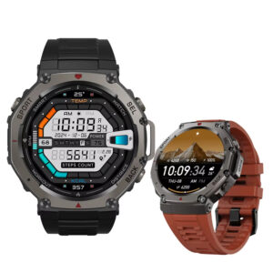 DM58 GPS Outdoor Smartwatch - 1.43" AMOLED HD Screen, 5ATM Swimming Waterproof, Built-in GPS & Compass, 500mAh Battery & Barometric Pressure